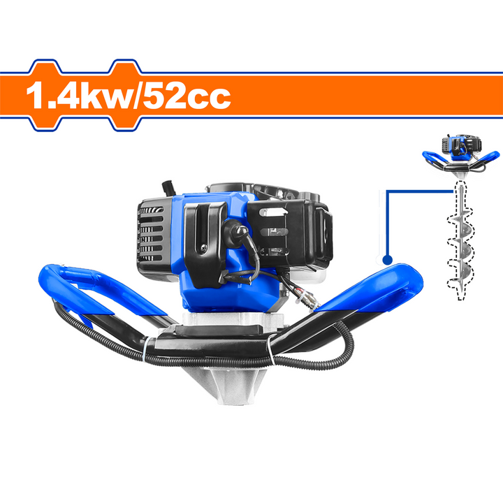 Tariere de plantation 1400w 52cc avec meche 120x800mm WADFOW