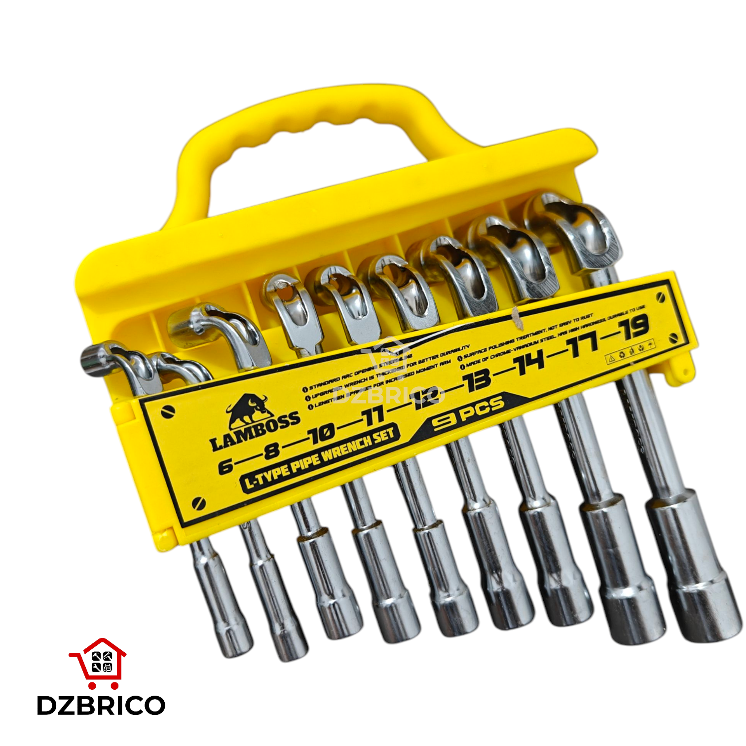 Kit jeux de cle a pipe 6-19mm 9pcs LAMBOSS SFE