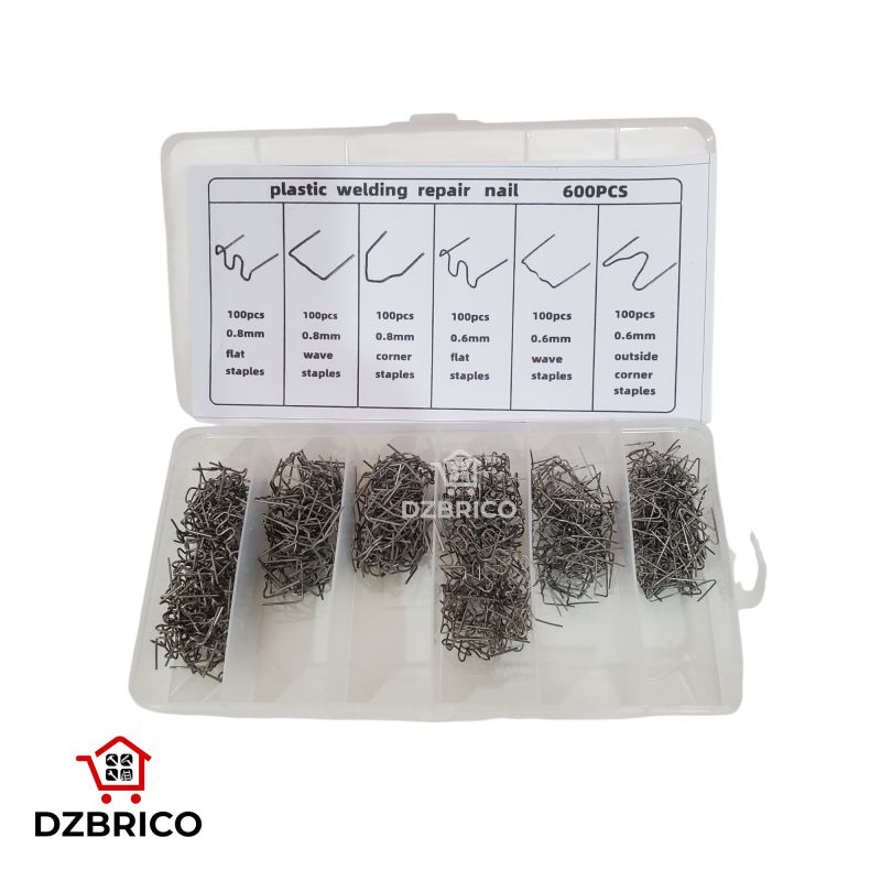 Boite agrafes a souder parechoc et plastique 600pcs SFT
