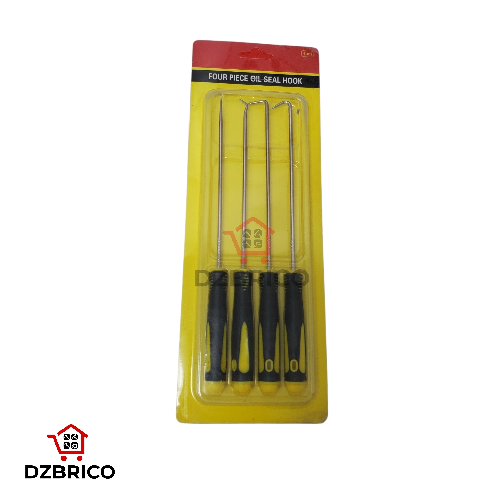 Kit de 4 crochets longs et courts pour voiture, extracteur de joint d'huile, tuyaux d'aspiration, retrait de bague d'articulation