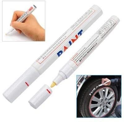 Marqueur - Stylo d'écriture en caoutchouc BLANC