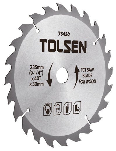 Disque A Bois 210mm x 24T x 30mm TOLSEN