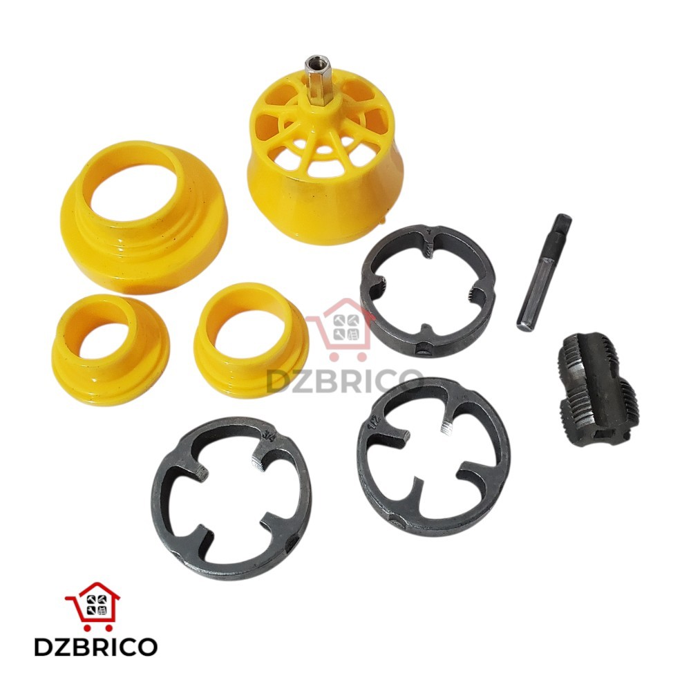 Kit de réparation et filetage tuyaux PVC pour visseuse intérieur extérieur