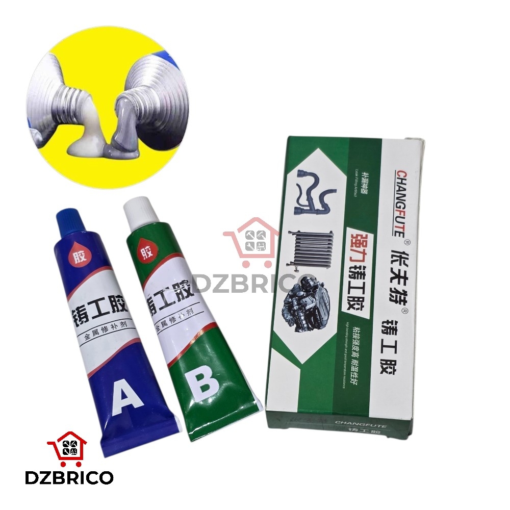 Colle epoxy métalique arametal 2 tubes A+B PM