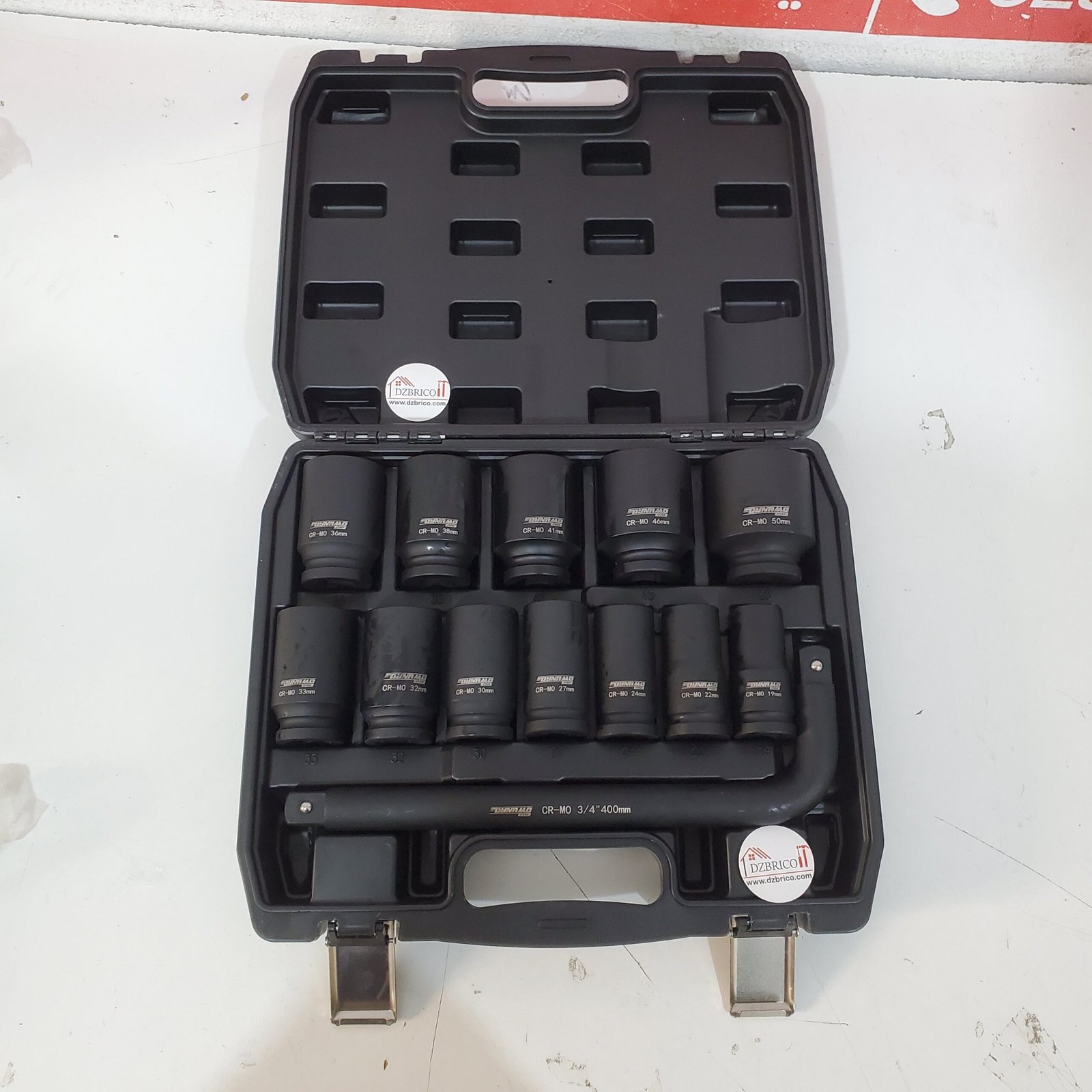 coffret de douilles avec bras 3/4" 19-50 mm 13pcs DYNAMO
