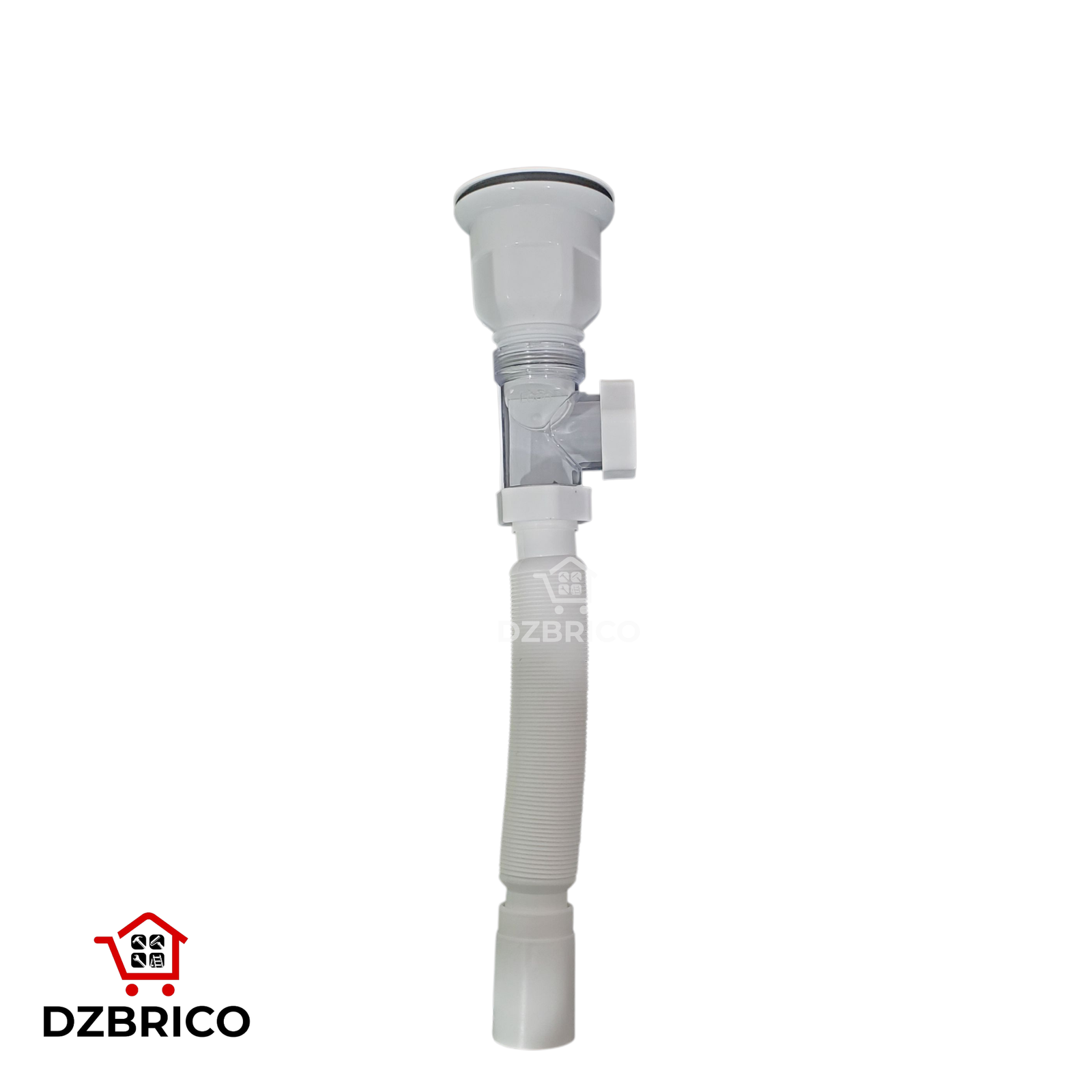 Siphon anti odeur et Retour Pour évier de cuisine ( blanc)