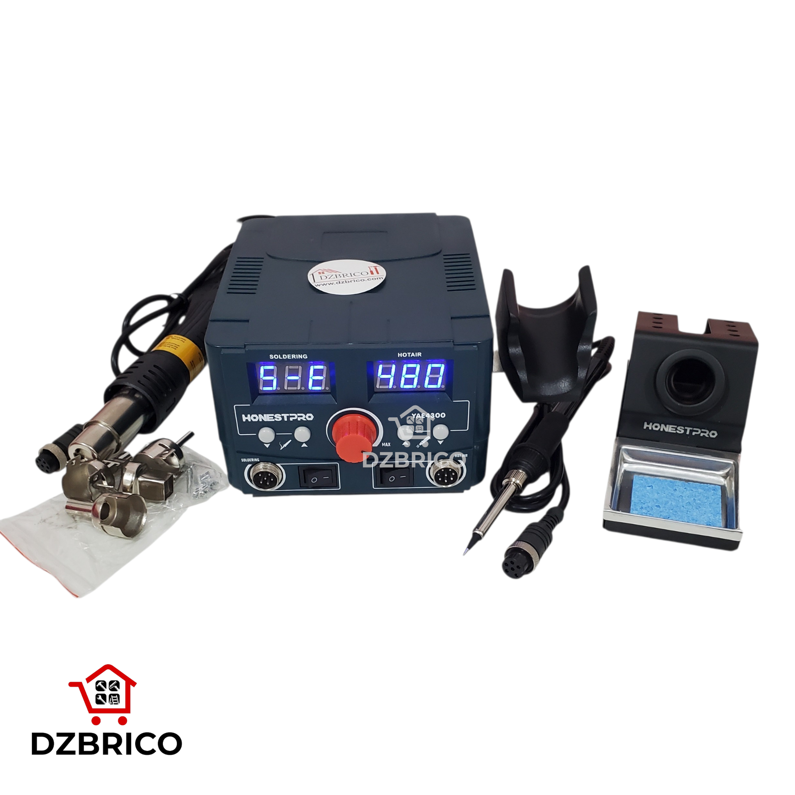 Station de soudage 2en1, 75w(200-480 C)/750(100-480 C) , soudage et conversion à air chaud  HONESTPRO