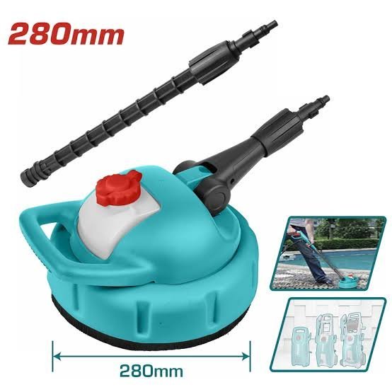 Brosse avec canon a mousse pour nettoyeur haute pression 280mm TOTAL