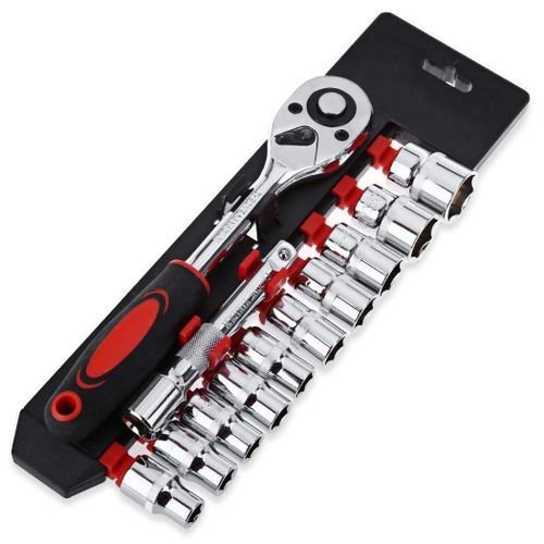 Jeux De Douilles Et Bras Cliquet 1/4" 4-13mm 12pcs