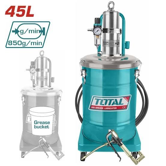 Pompe a graisse Pneumatique 45L TOTAL