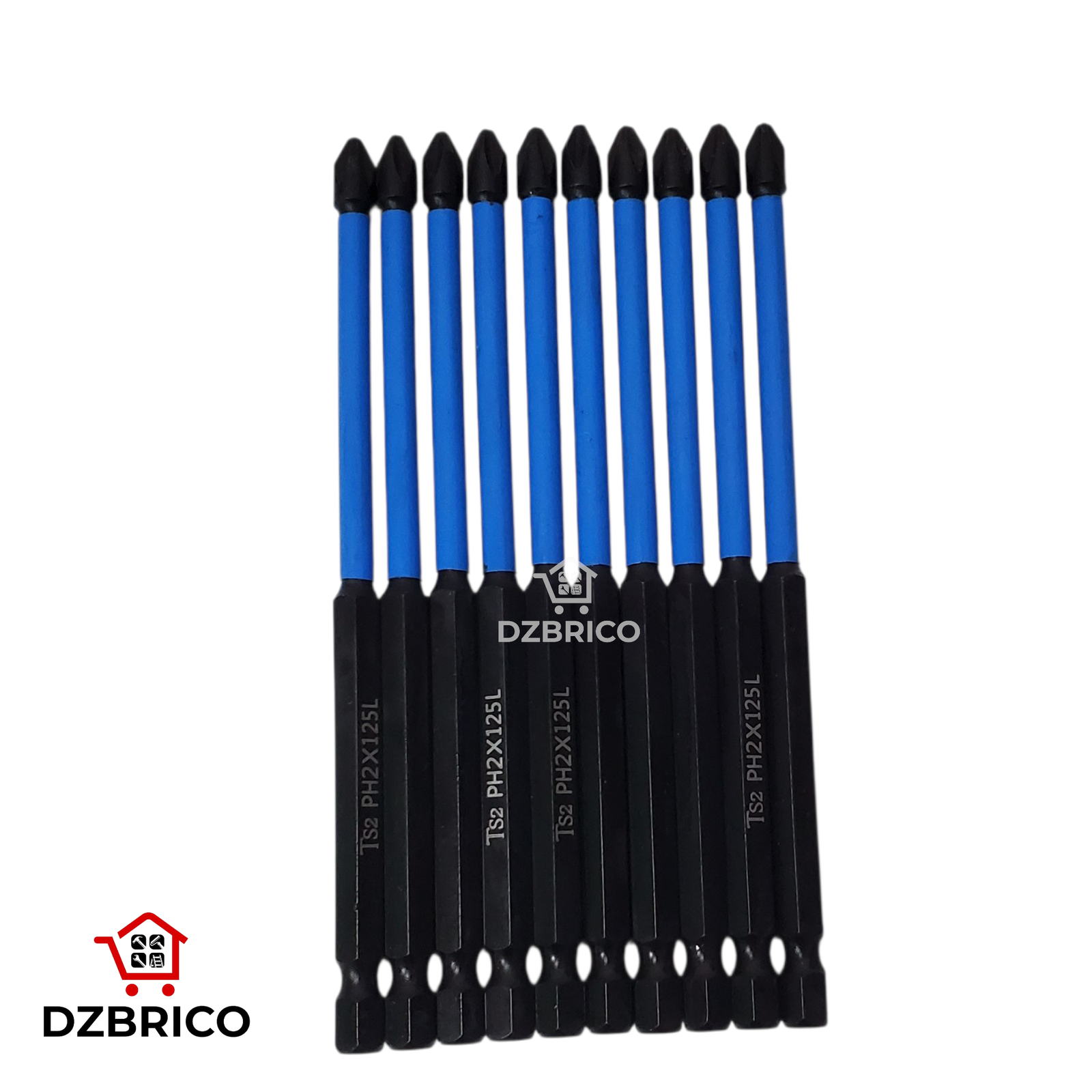kite de 10 embouts de tournevis  PH2x150L