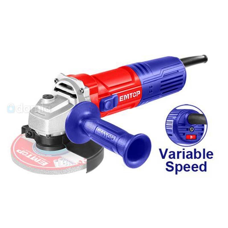 Meuleuse d'angle avec variateur de vitesse115mm 900W EMTOP