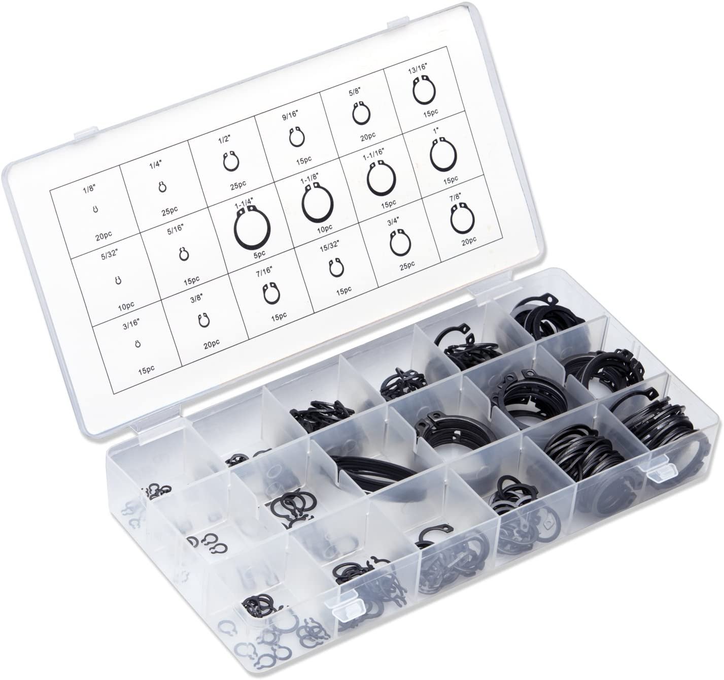 Boite 300 Pcs Joints Circlips - Coffret