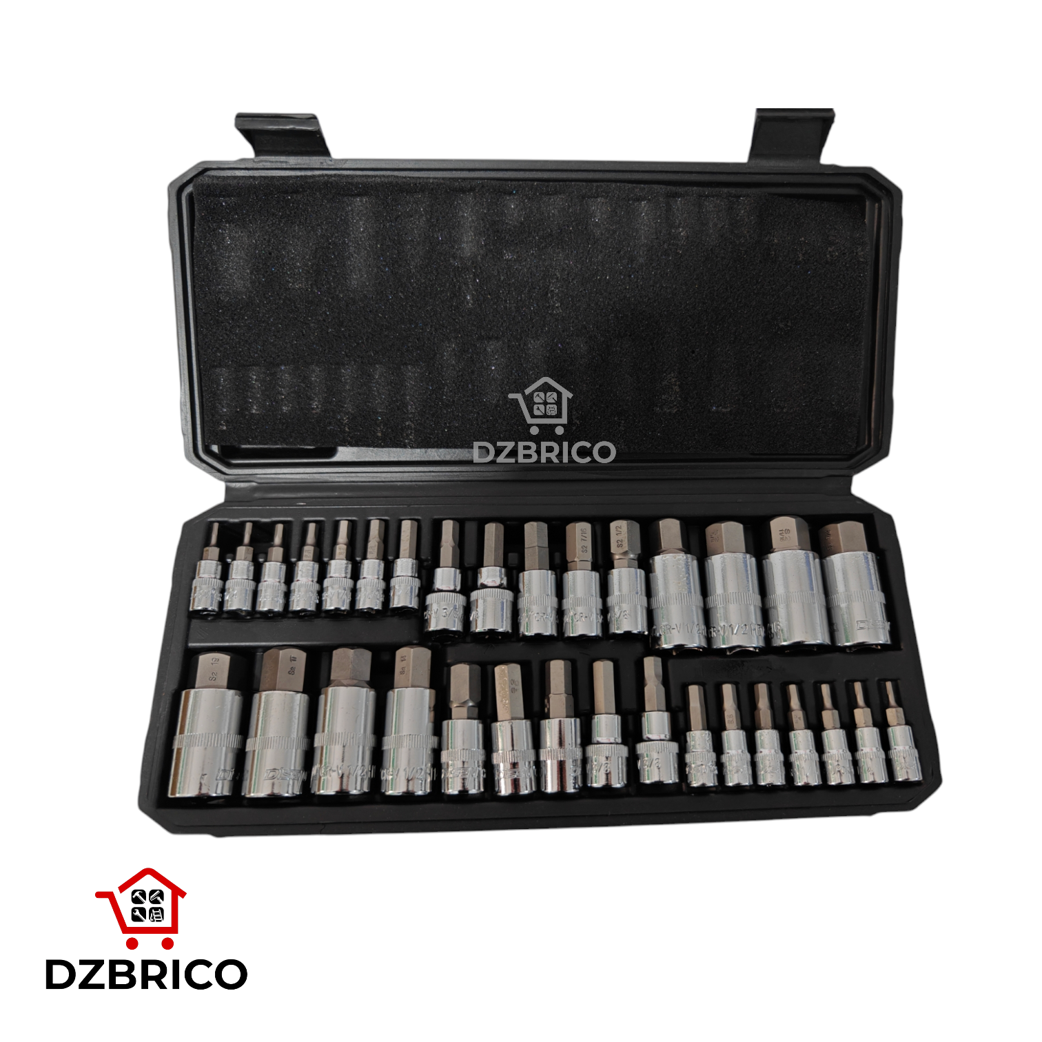 Coffret de douilles Allen HEX 32 pièces