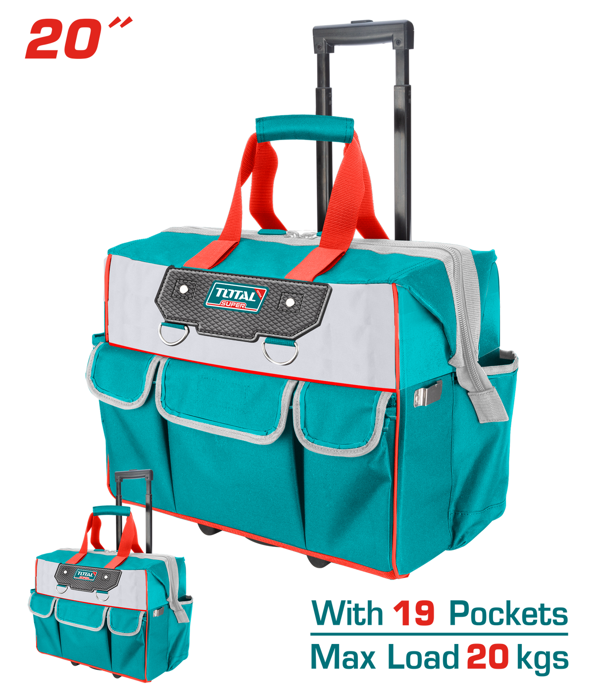 Sac a outils roulant 20" TOTAL