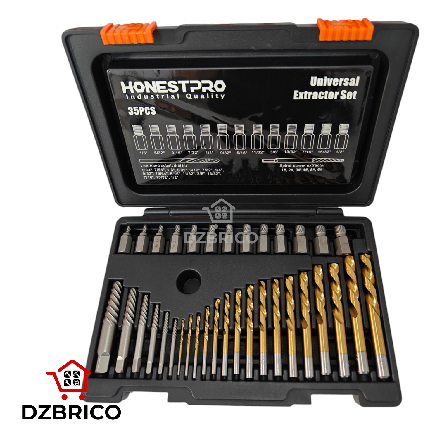 Coffret Kit Extracteur Boulon vis et écrou 35 pièces HONESTPRO