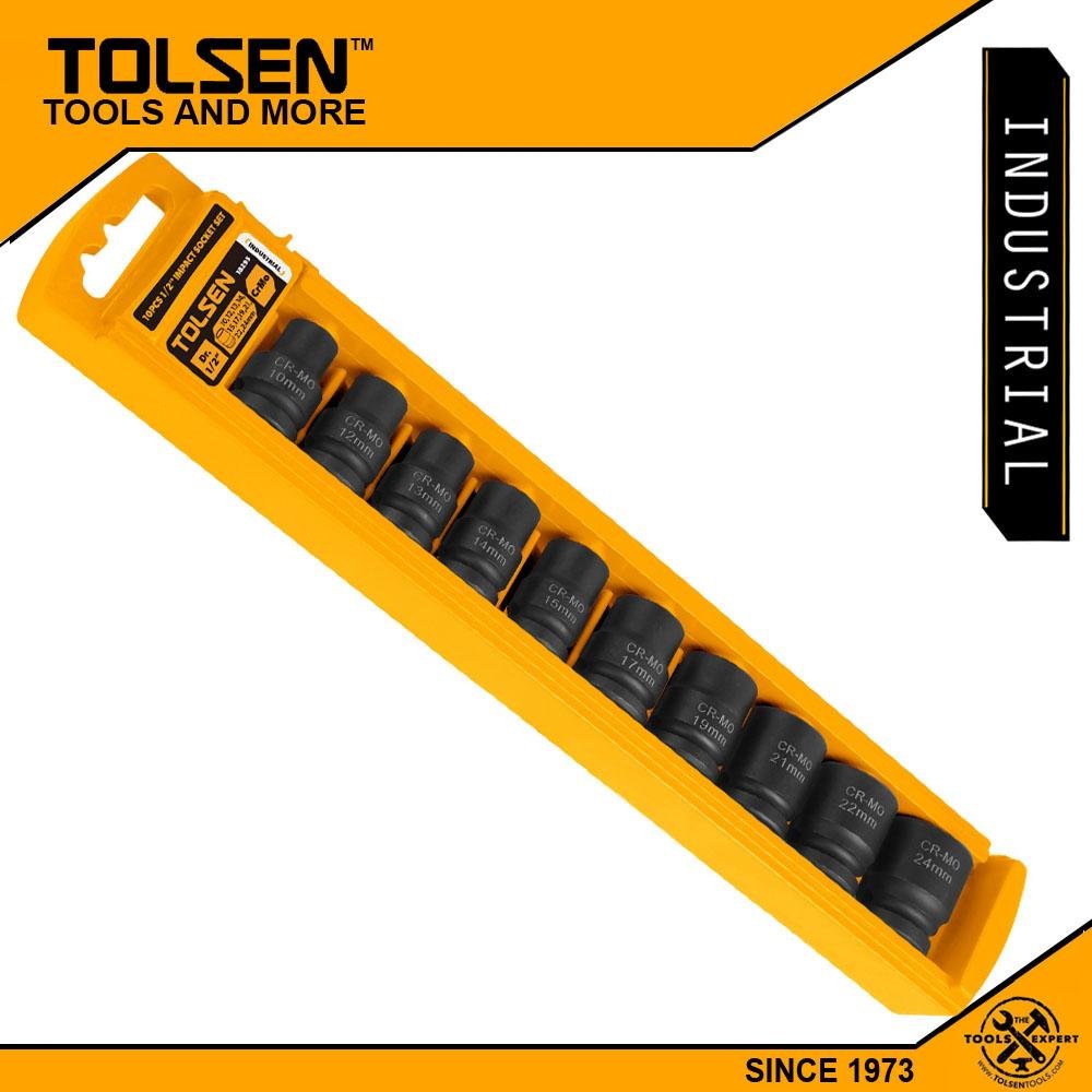 Kit De Douilles A Choc 10Pcs 1/2" TOLSEN