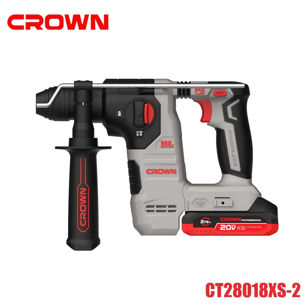 Marteau perforateur sds-plus 20v 2.0ah CT28018XS-2 CROWN