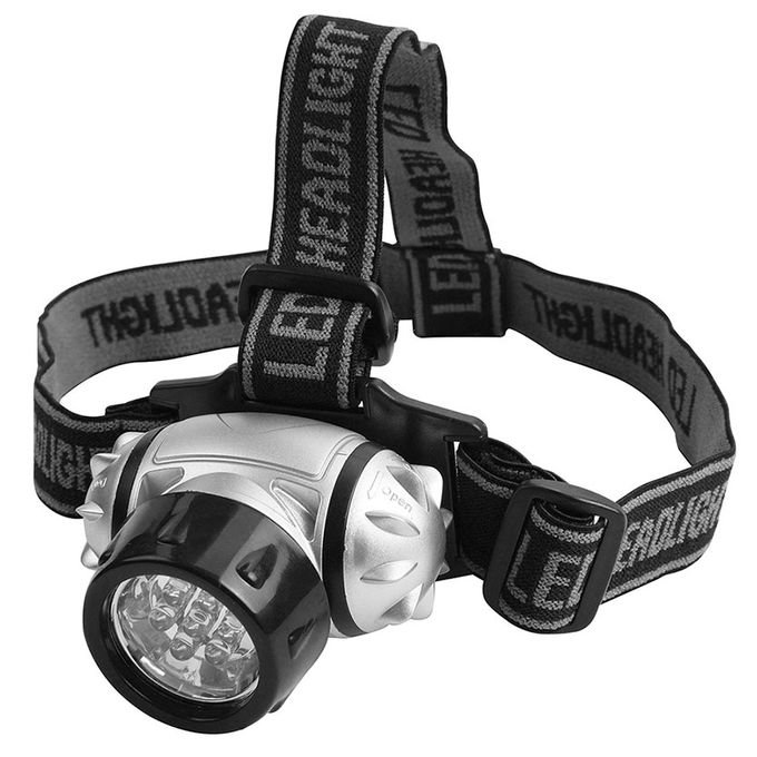 Torche Casque Led - Lampe tète 50 Lumens a pilles TOLSEN