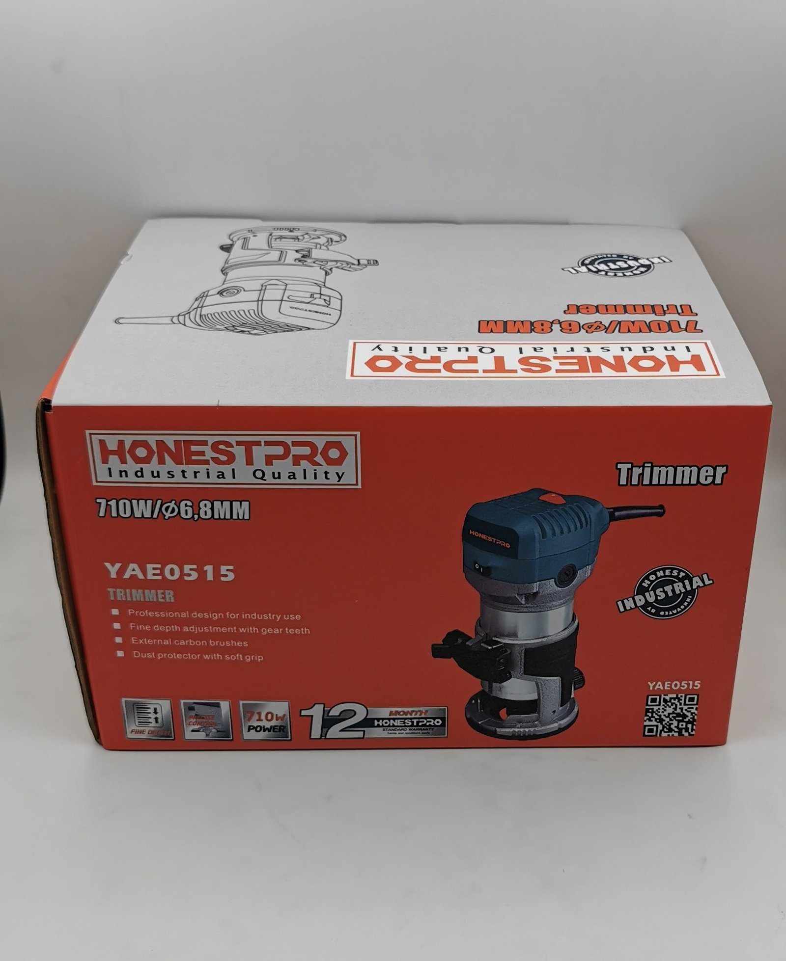 Paumelleuse Et Outil Rotatif 2EN1 710W 6/8mm HONESTPRO