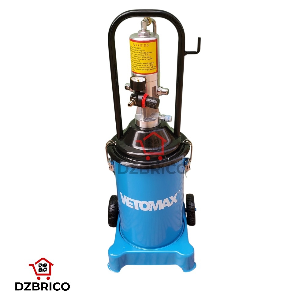 W Pompe À Graisse Pneumatique Professionnelle 12 kg VETOMAX