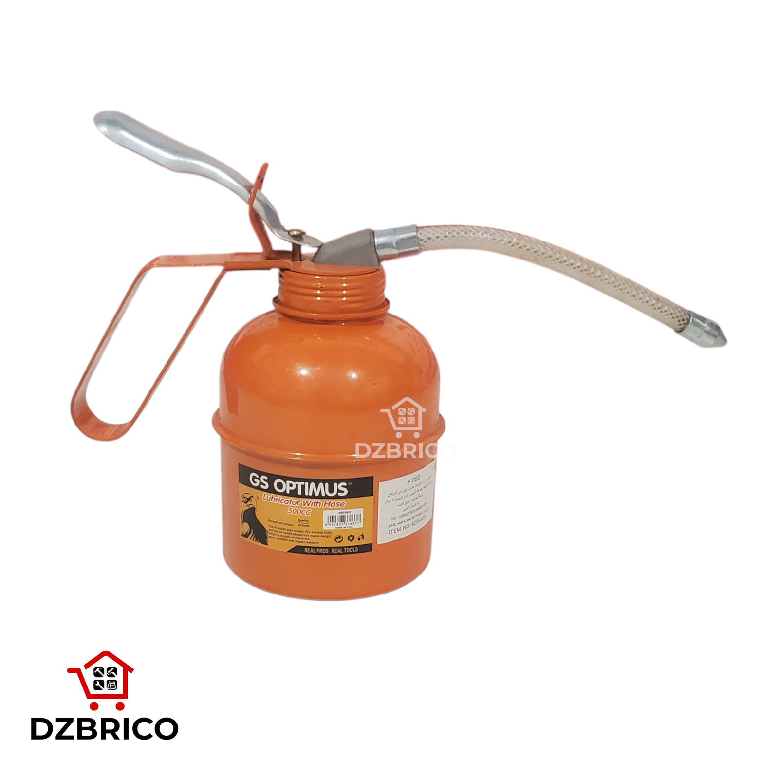 Burette tôle sous pression à embout flexible 500ml GS OPTIMUS