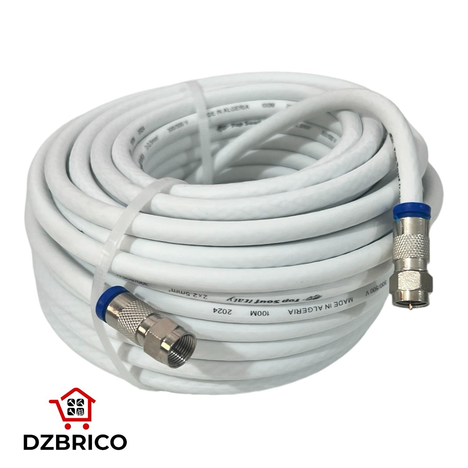 Câble Antenne TV Blanc 20M topsouf