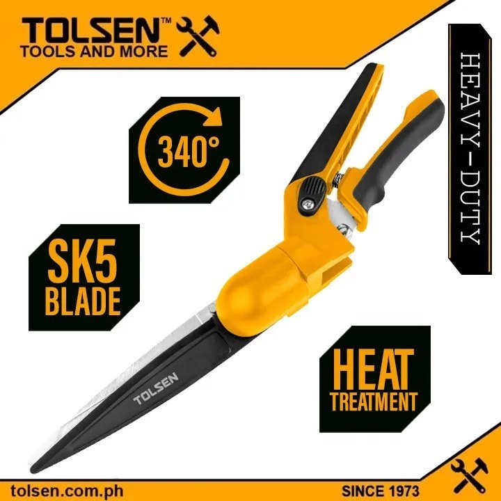 Sécateur a tête pivotante 340° 13.5" TOLSEN