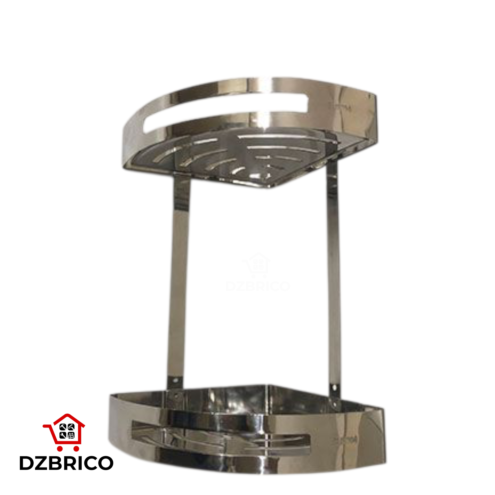 Étagère de coins 2 niveaux en Inox super luxe