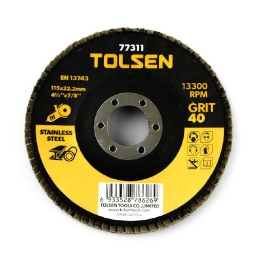 Disque Ponçage 115mm #60 - Oxyde de Zircone - Tolsen