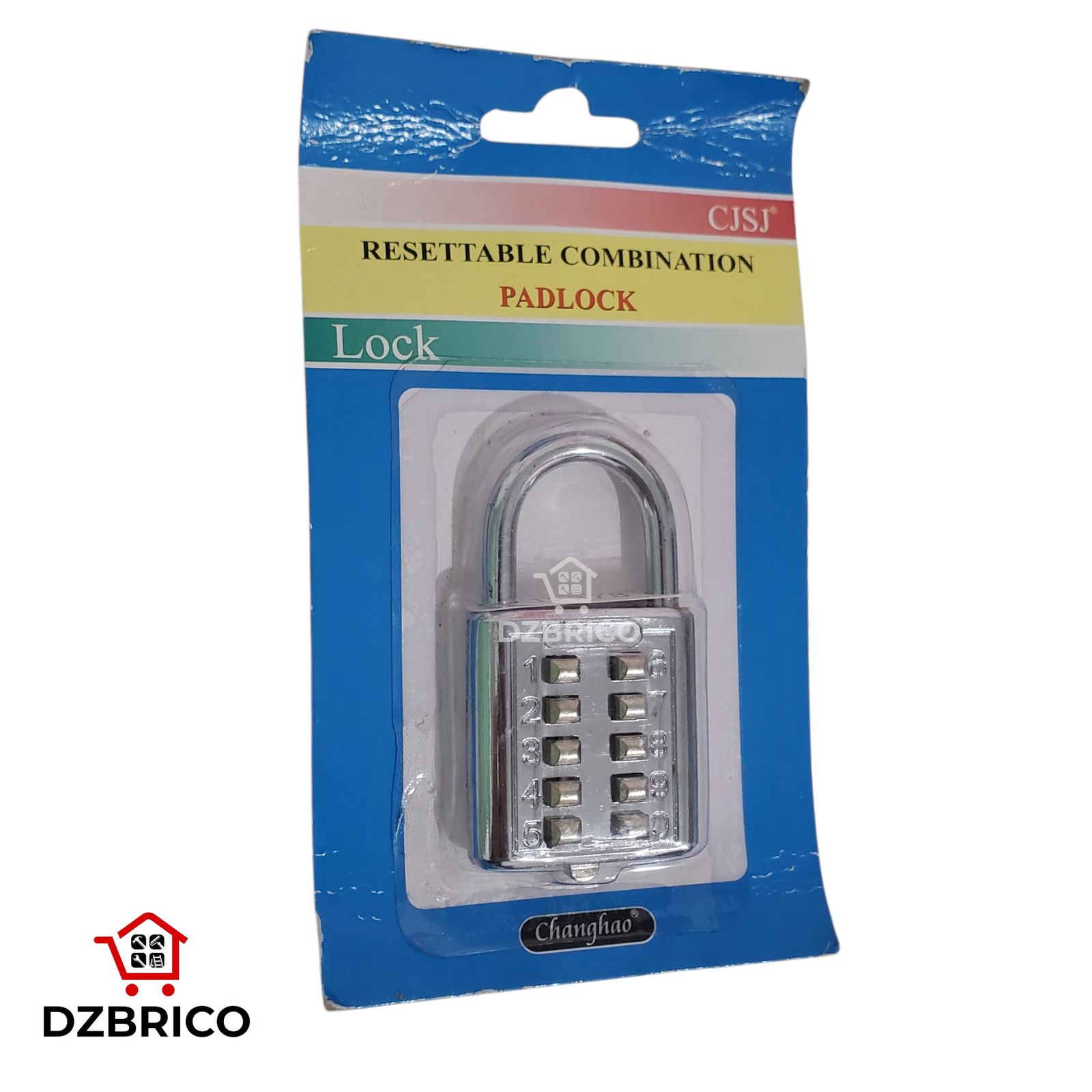 Cadenas à Combinaison de 10 Chiffres 38 mm
