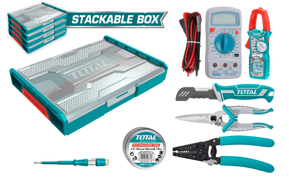 Boite Ensemble d'outils electricien 7PCS TOTAL