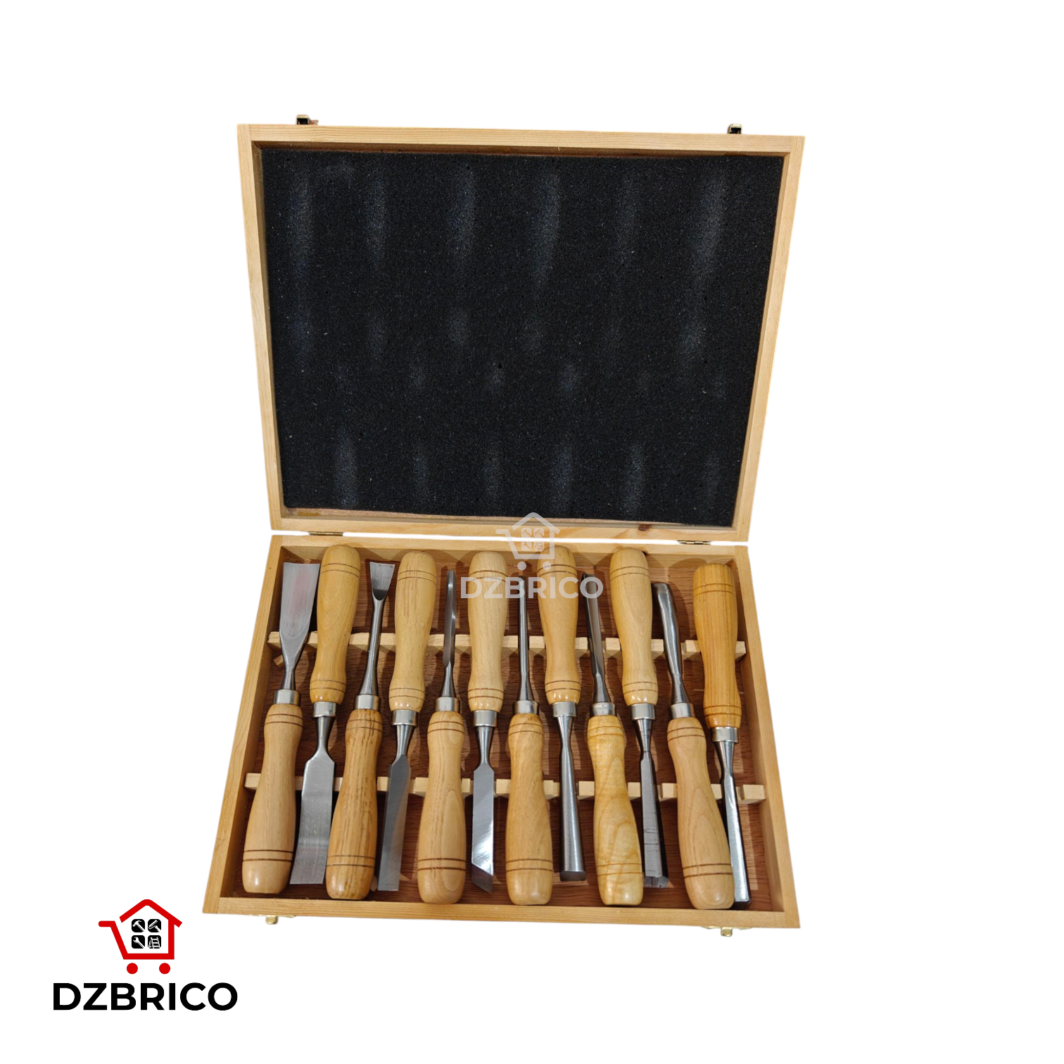 Kit jeux de ciseaux a bois 12pcs