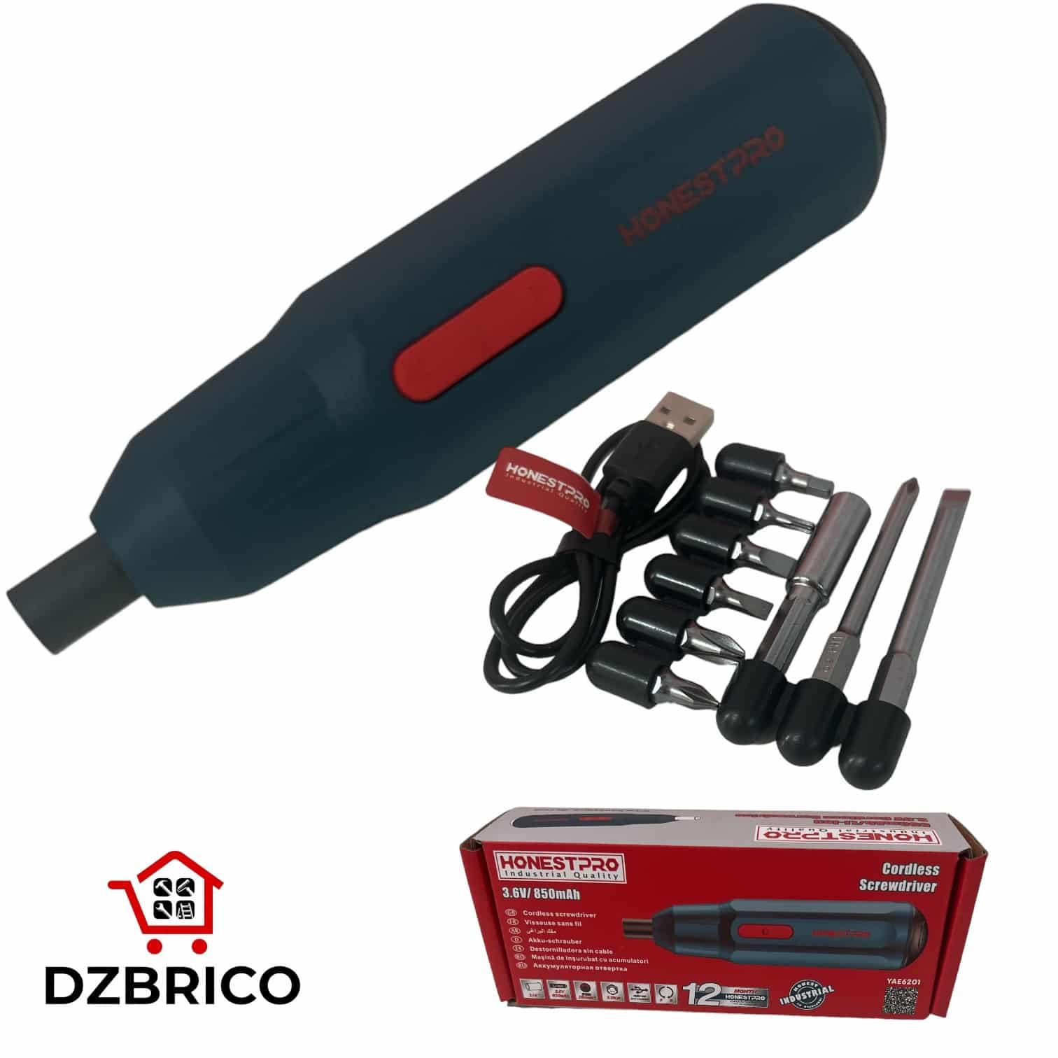 Tournevis Électrique Sans fil 3.6v 850mah HONESTPRO
