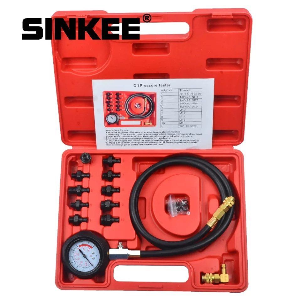 Kit de Test de pression d'huile moteur 12pcs SFT
