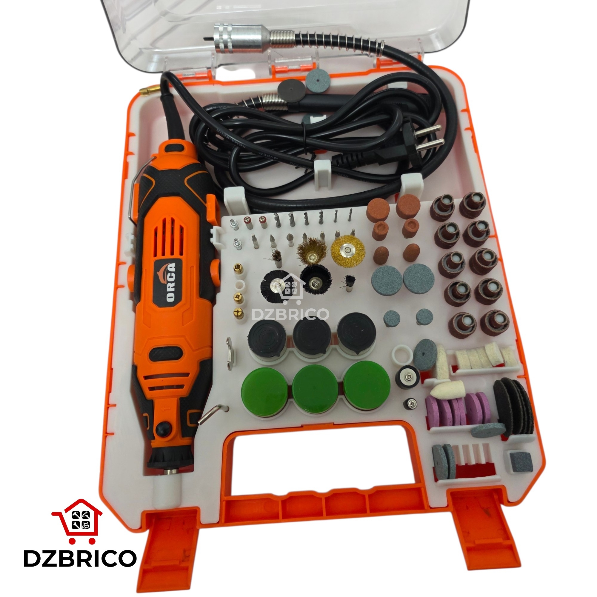 Mini meuleuse outil rotatif 190W 218 Pcs ORCA