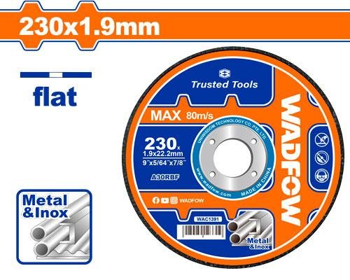 Disque a couper inox metal 230mm WADFOW