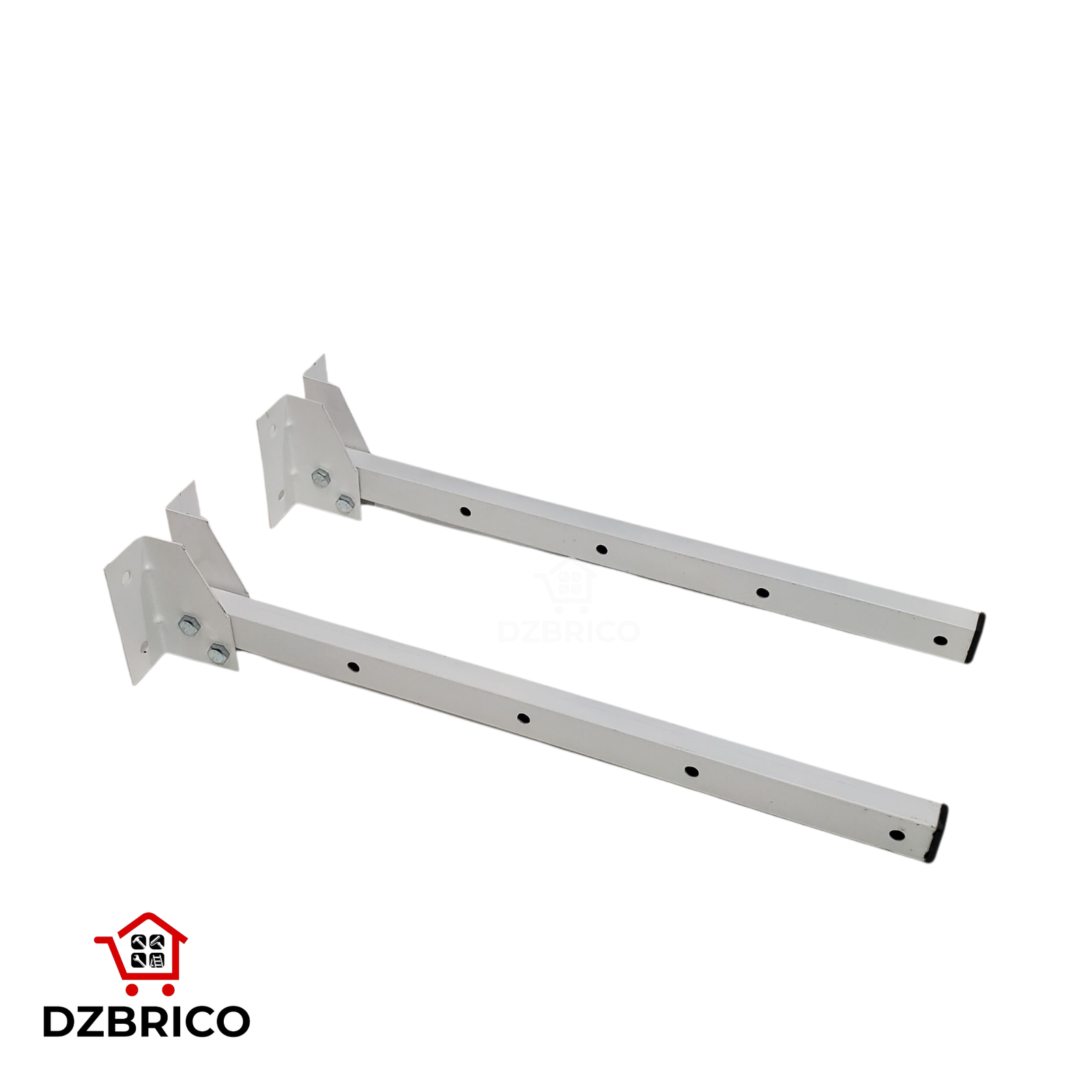 support mural pliant pour corde à linge de lavage 2pcs blanc