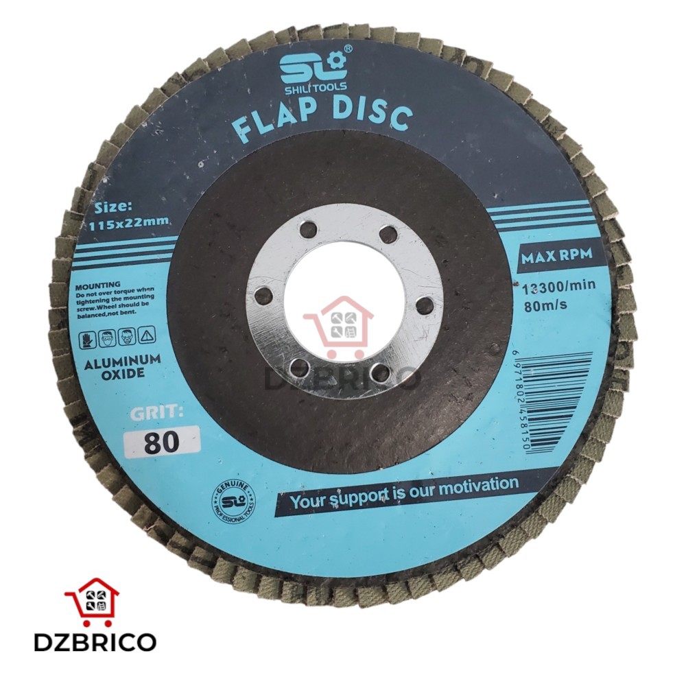 Disque abrasif à lamelles métal Ø 115 x22 mm grain 80 SL