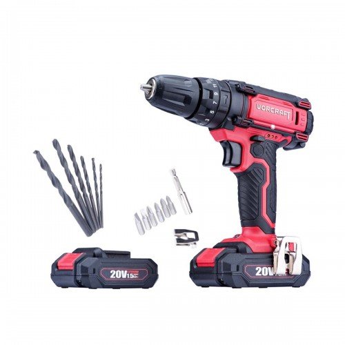 Visseuse Perceuse 20V avec Accessoires WORCRAFT