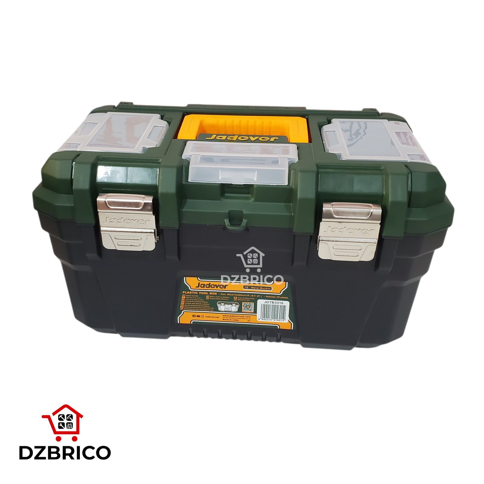 Caisse À Outils 16" En Plastique  JADEVER