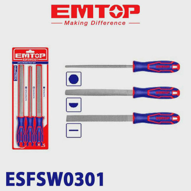 Jeux de limes a bois 3 Pcs ESFSW0301 EMTOP