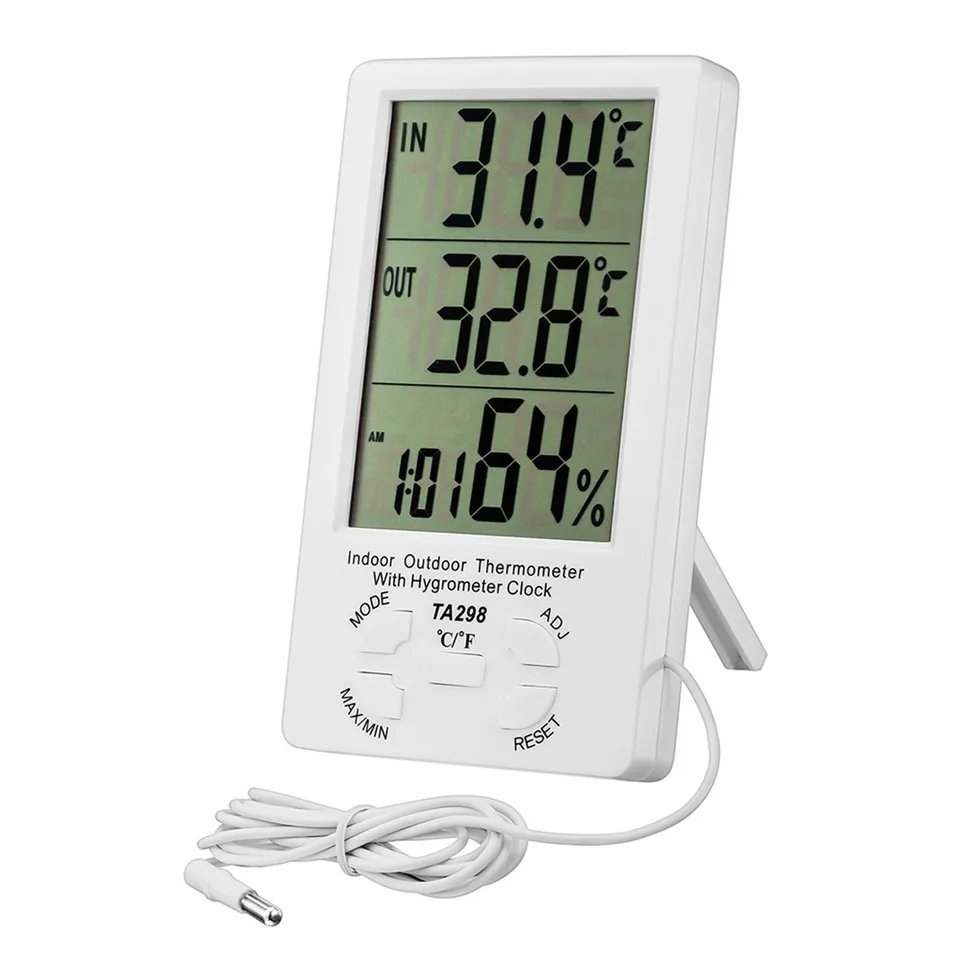 Hygromètre Et Thermomètre Numérique intérieur et extérieur TA298 SFE