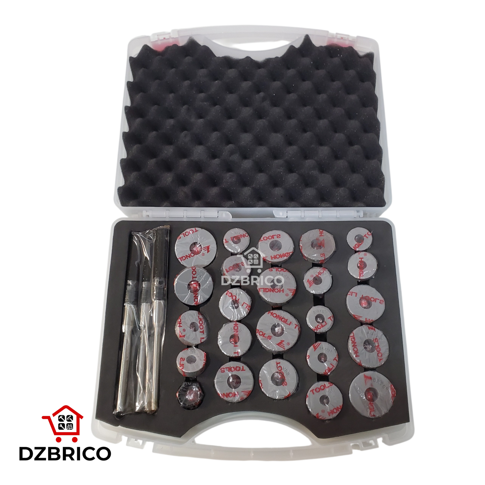 Coffret d'alésoir de siège de soupape 31-48mm, outil de  meulage diamantée, matériau en acier allié adapté à la réparation de camion de voiture