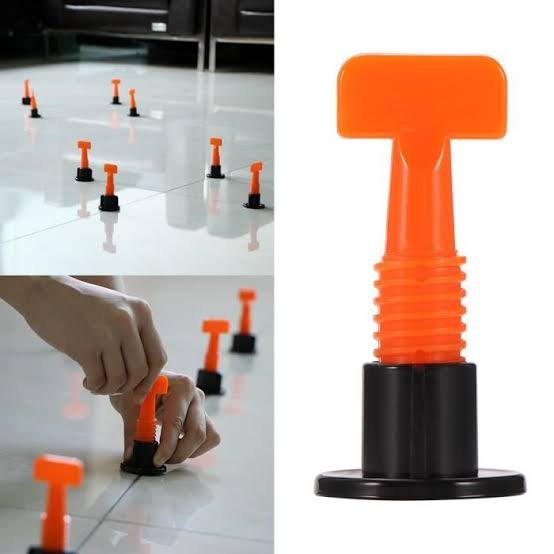 50 Pcs Niveleur De Carrelage Faïence et clé spécial - JAUNE - SFE