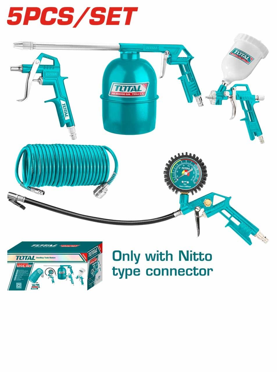 Kit outils de compresseurs 5pcs TOTAL