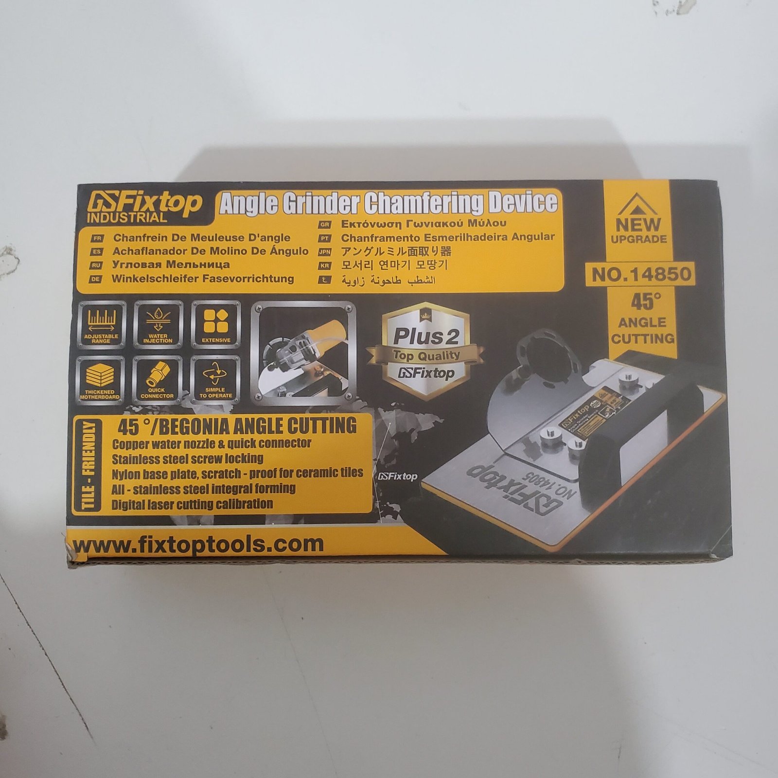 Support De Meuleuse D'angle Pour Coupe De Chanfrein À 45 ° De Carrelage GSFIXTOP