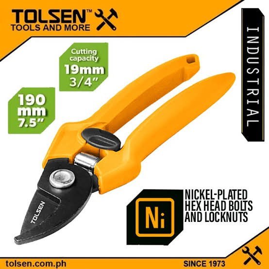 Sécateur Professionnel bypass 190mm TOLSEN