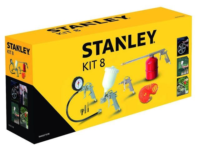 Kit outils pneumatique de compresseur 8 Pièces STANLEY