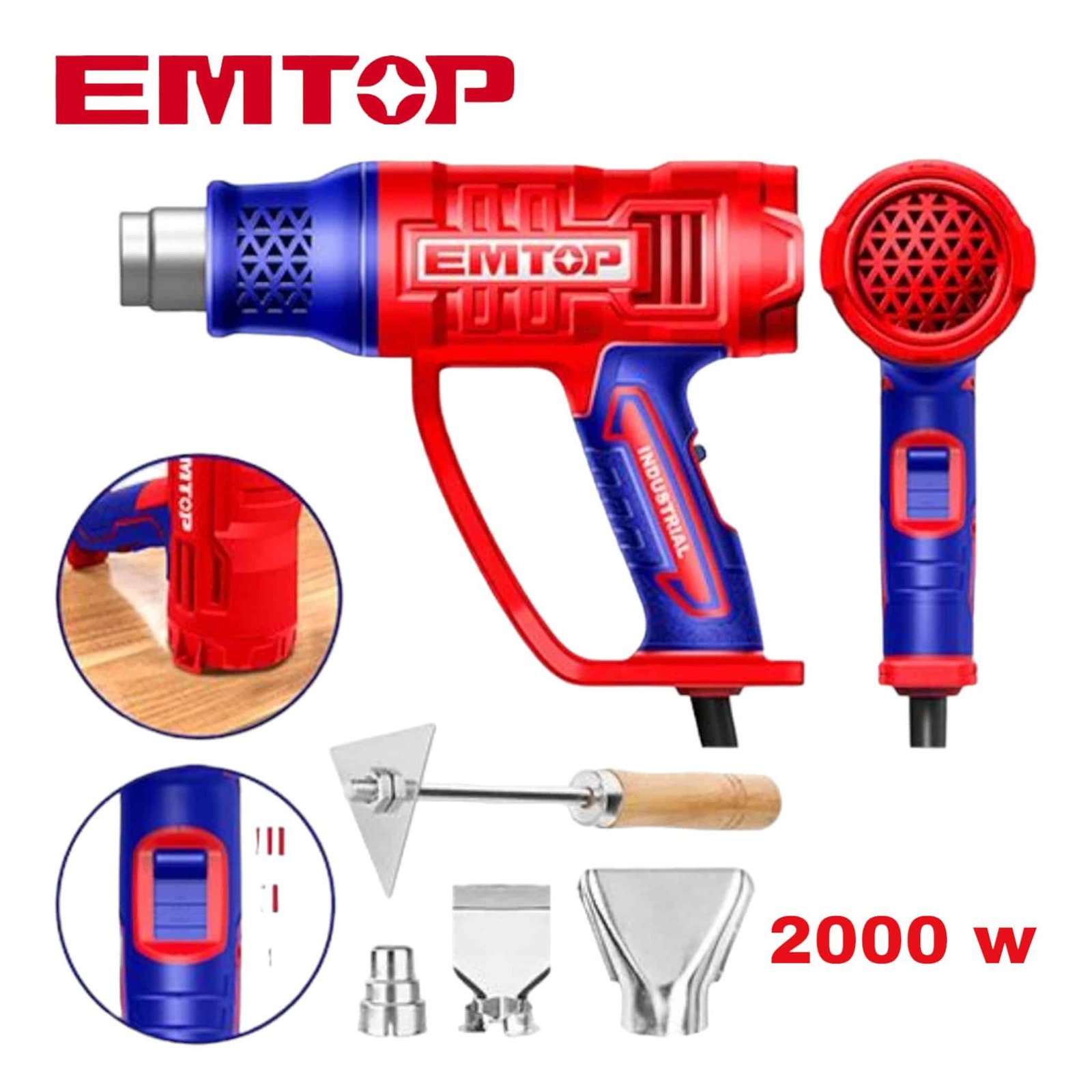 Décapeur air chaud professional 2000W EMTOP